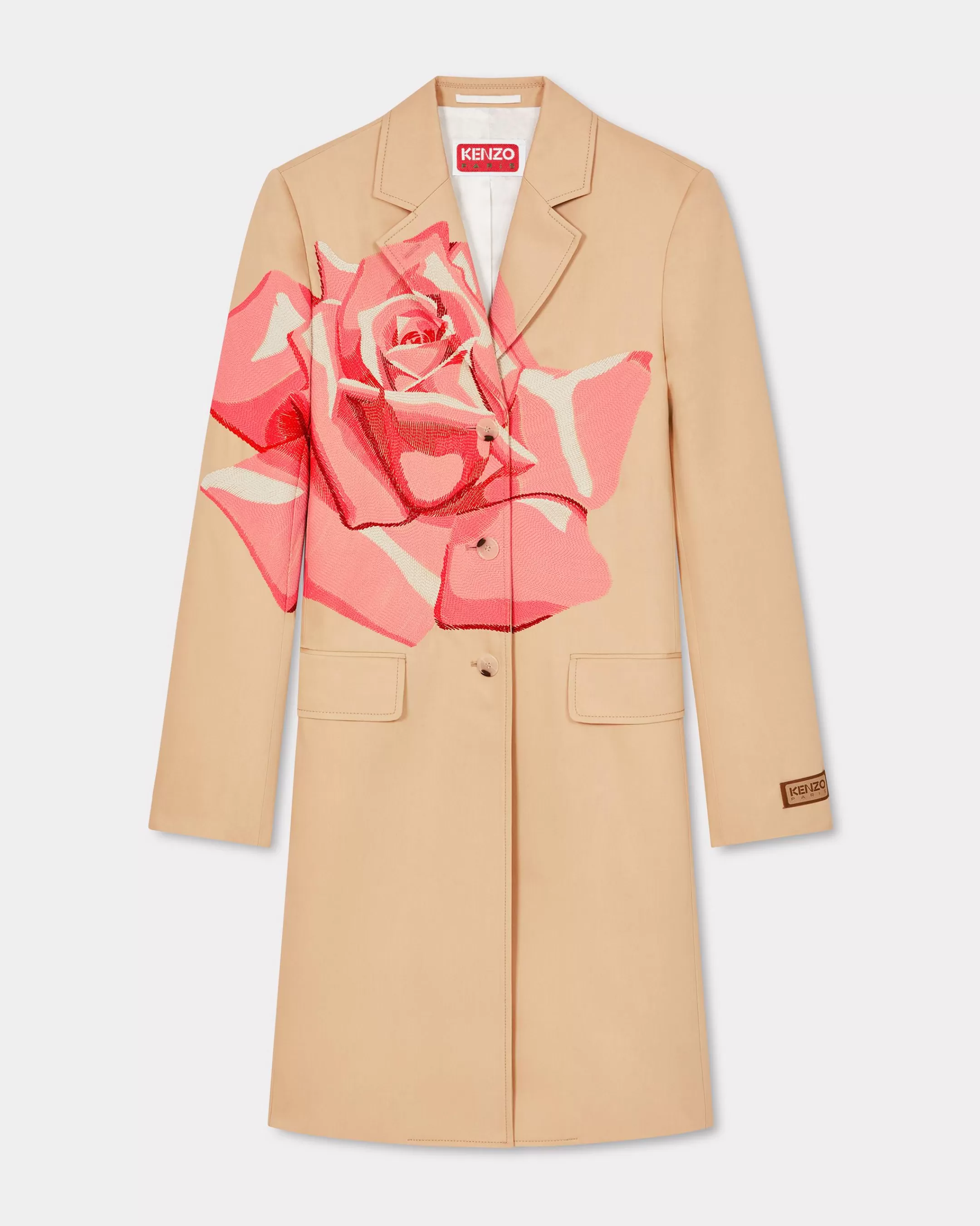 Sale Abrigo con bordado ' Rose' Mujer Tailoring | Chaquetas y Abrigos