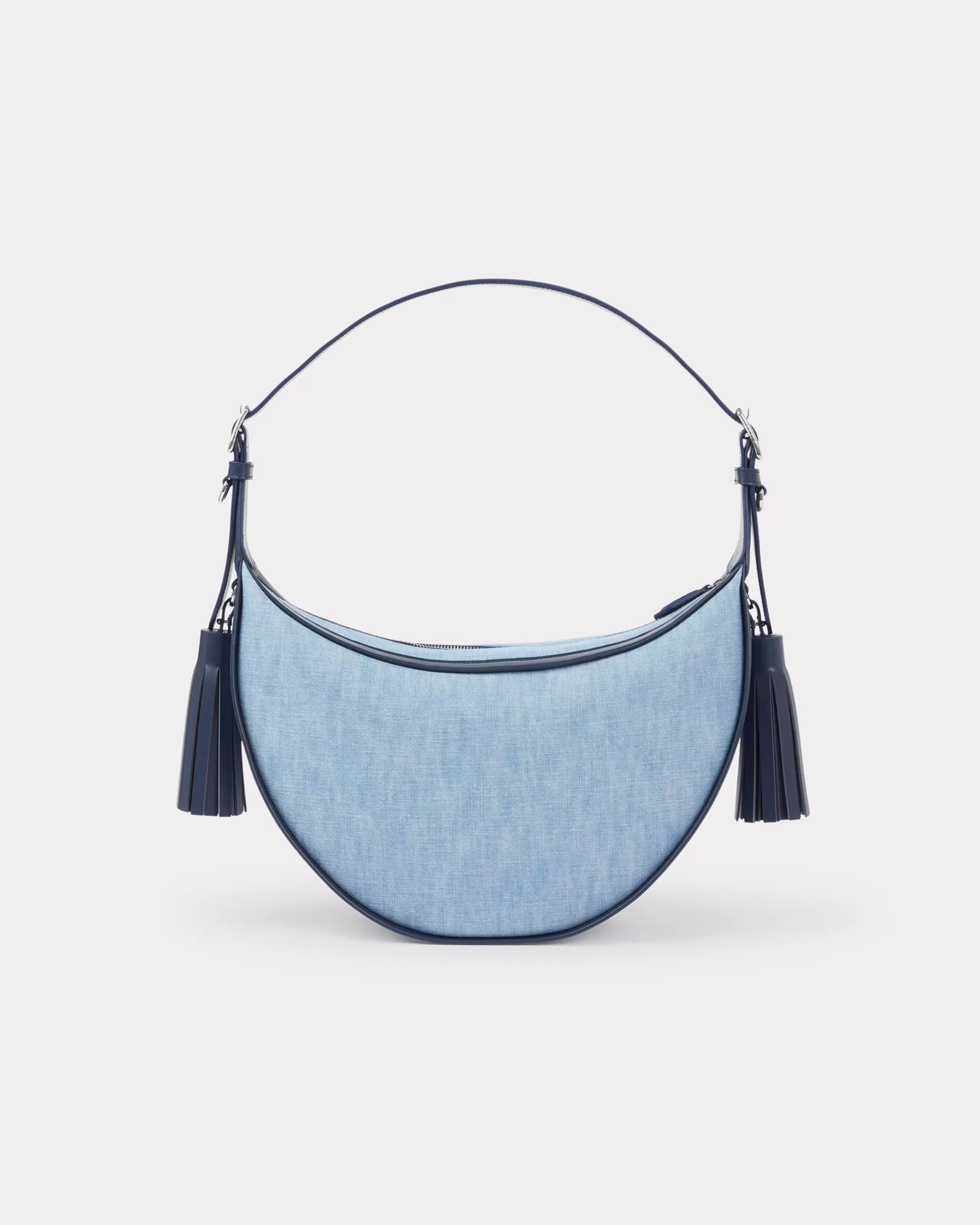 Sale Bolso hobo mediano ' 18' de piel y denim Mujer Bolsos Mujer | Novedades