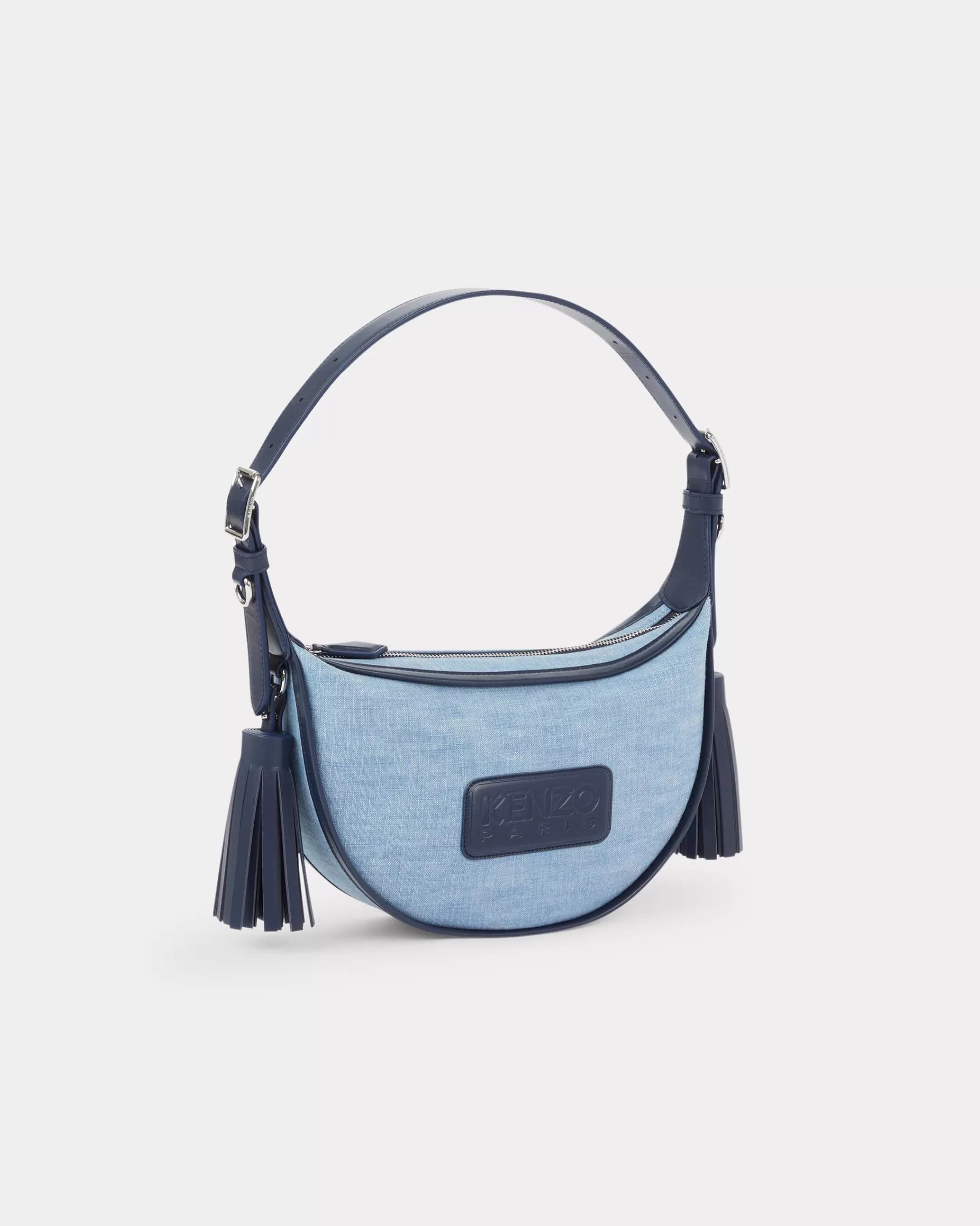 Sale Bolso hobo pequeño ' 18' de piel y denim Mujer Bolsos Mujer | Campaign Looks