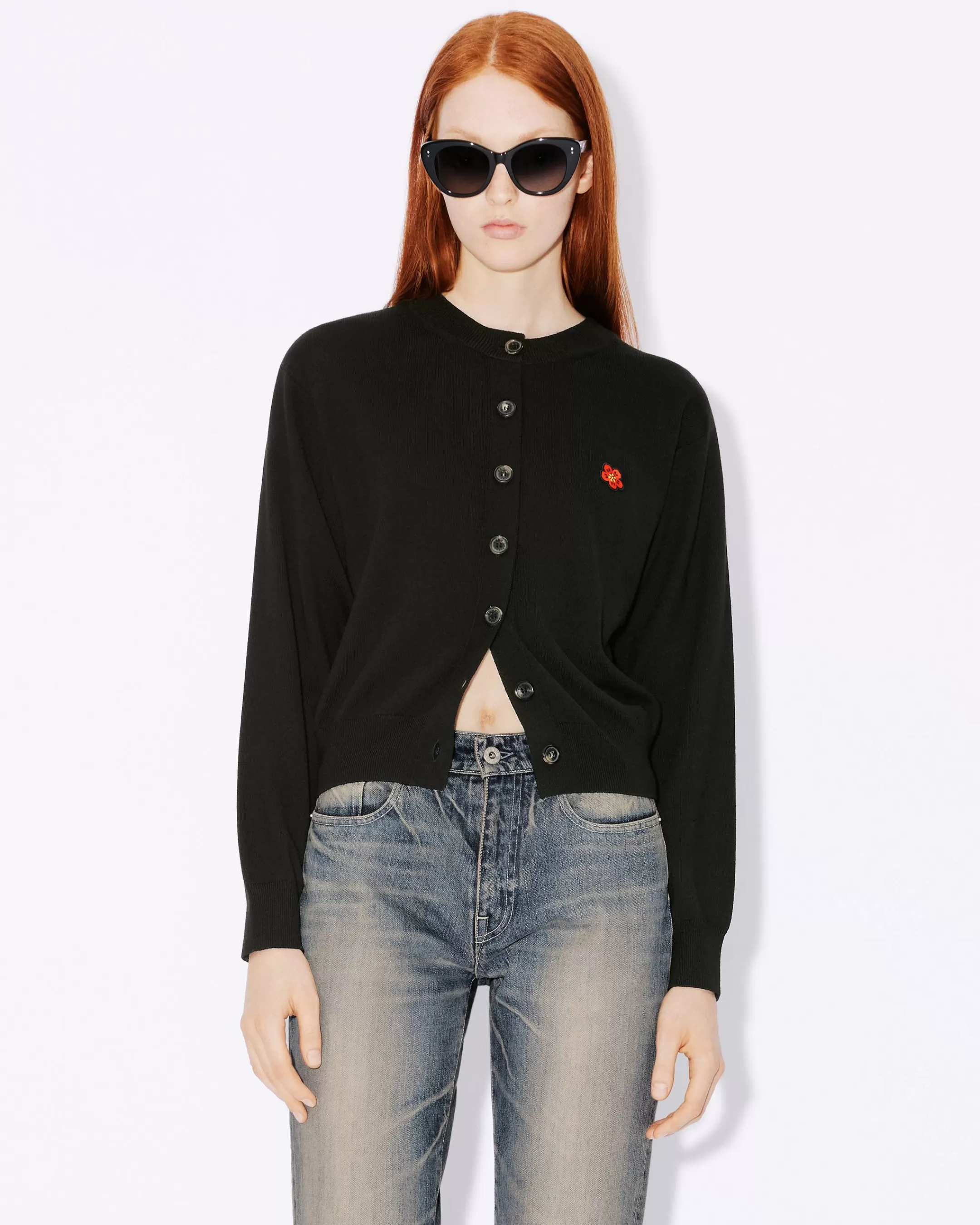 New Cárdigan de lana RWS con bordado 'Boke Crest Crew' Mujer Jerséis | Boke Flower