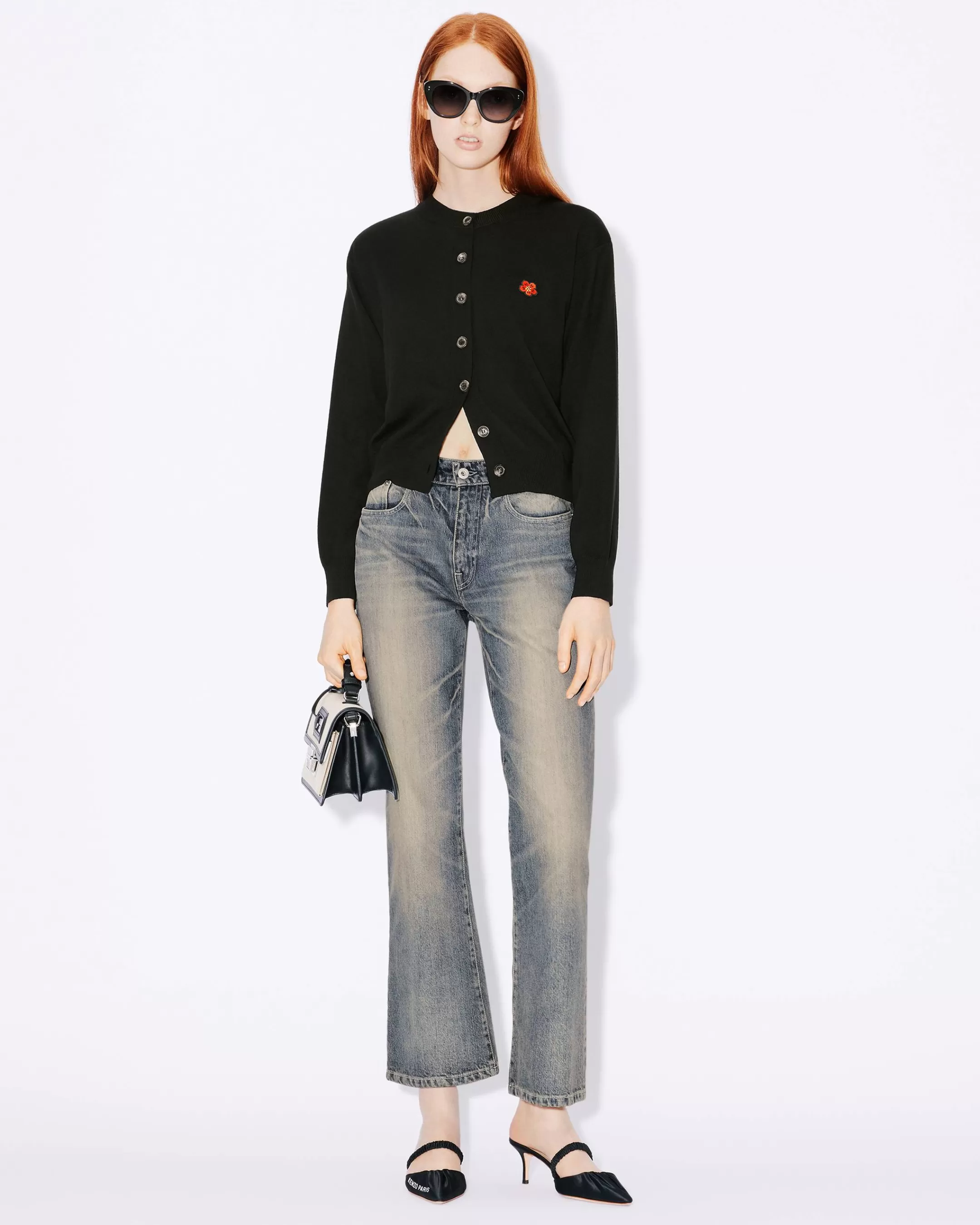New Cárdigan de lana RWS con bordado 'Boke Crest Crew' Mujer Jerséis | Boke Flower