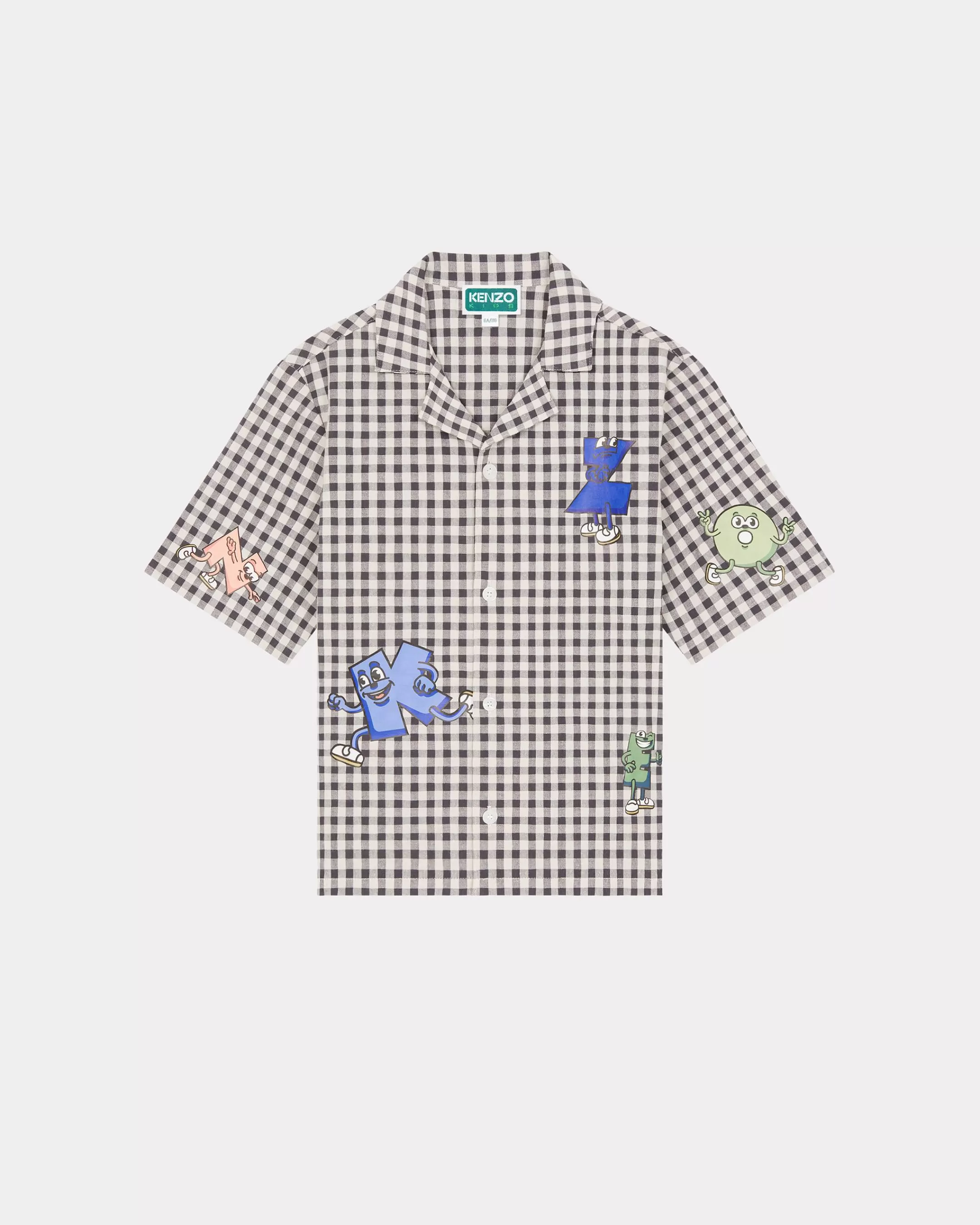 New Camisa de cuadros y motivos 'Flower' Niños Niños (3-12 años)