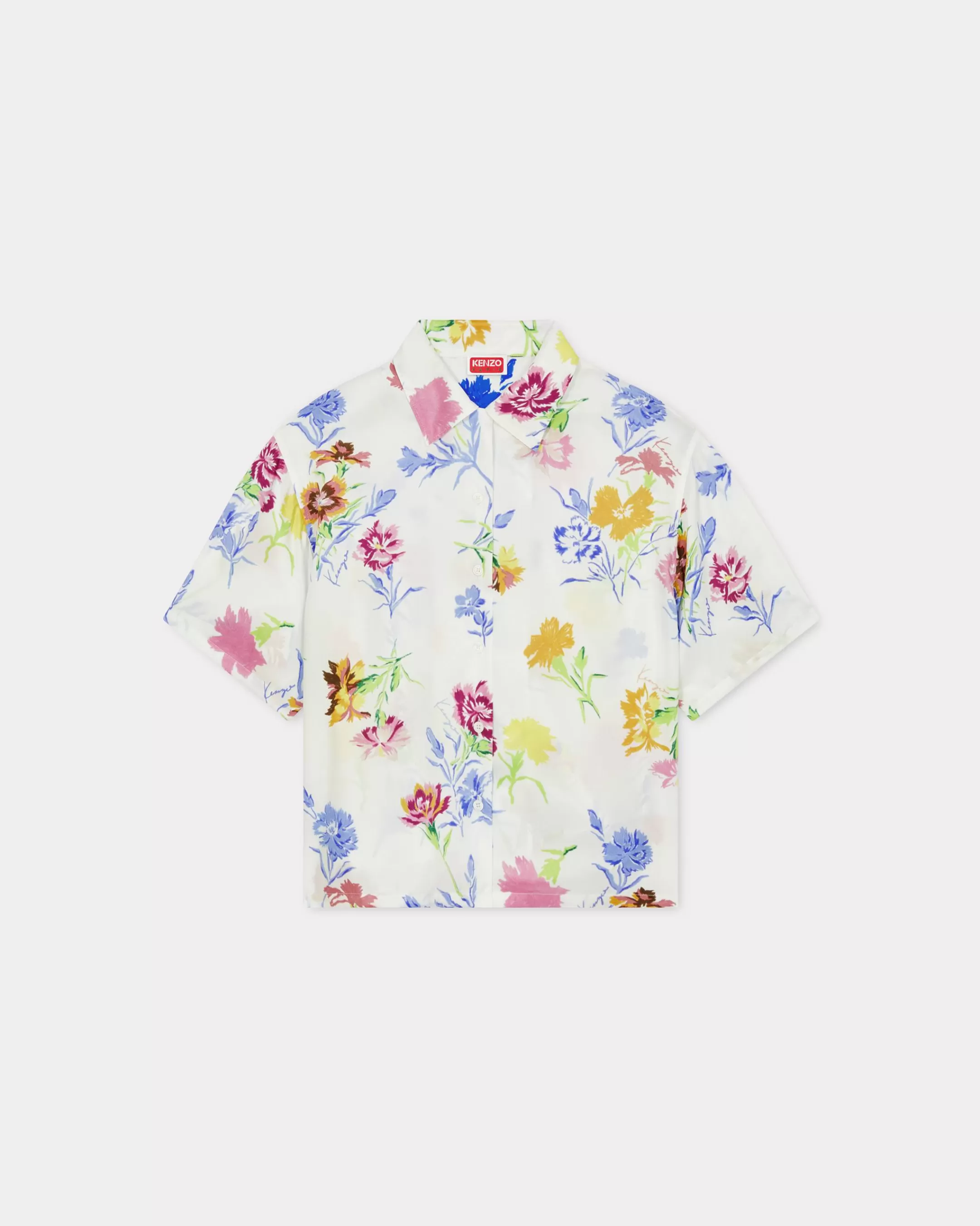 New Camisa hawaiana cropped ' Drawn Flowers' Mujer Camisas y Tops | Novedades