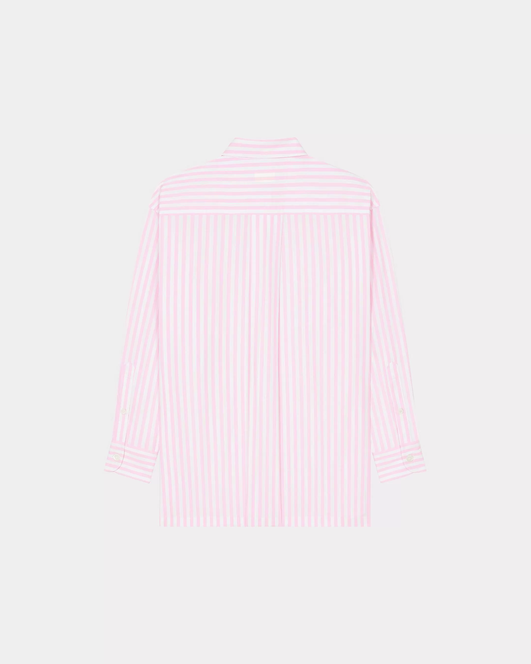 New Camisa oversize de rayas bordada 'Boke Flower' Mujer Camisas y Tops
