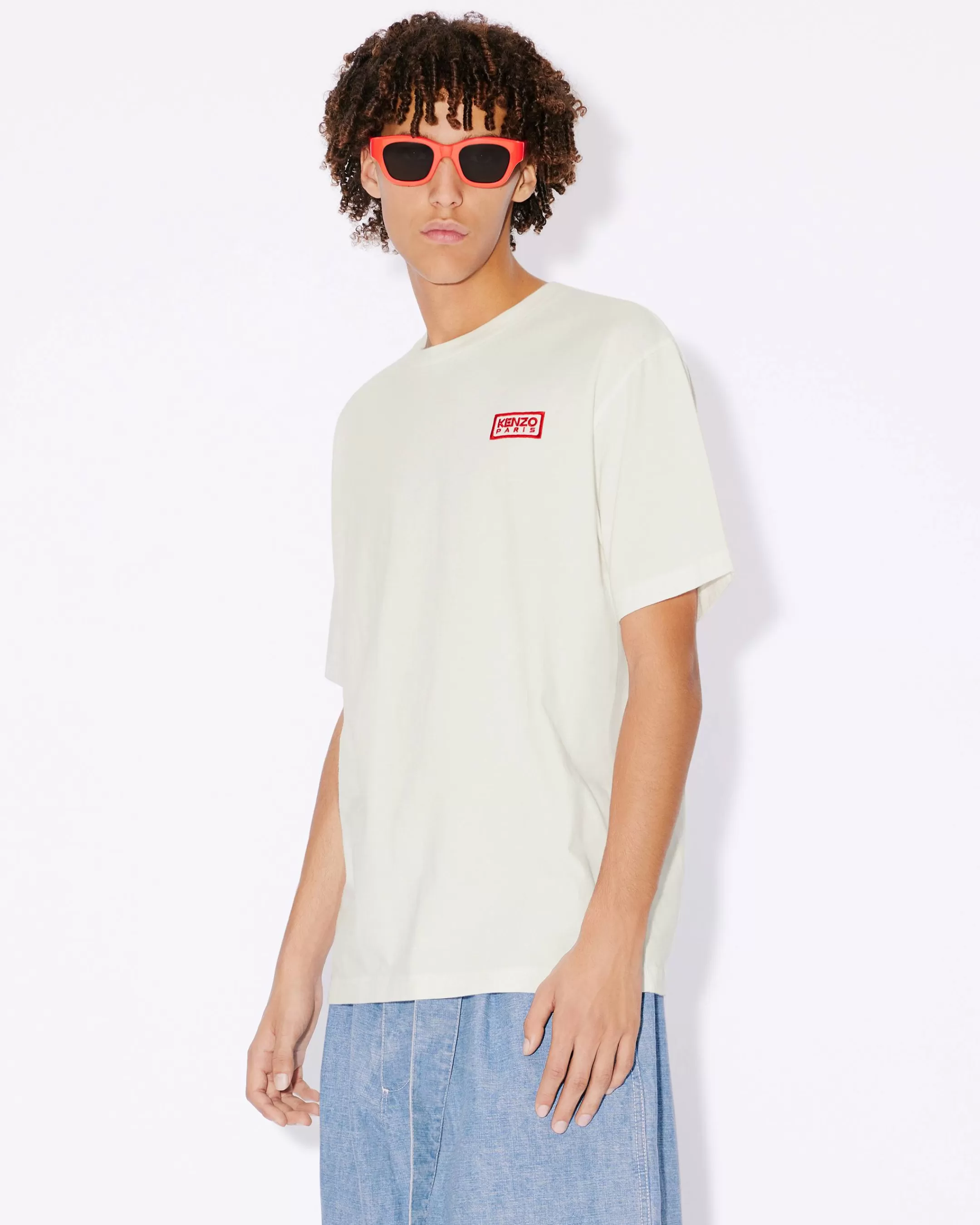 Best Sale Camiseta clásica con bordado 'Bicolor Paris' Hombre Camisetas y Polos