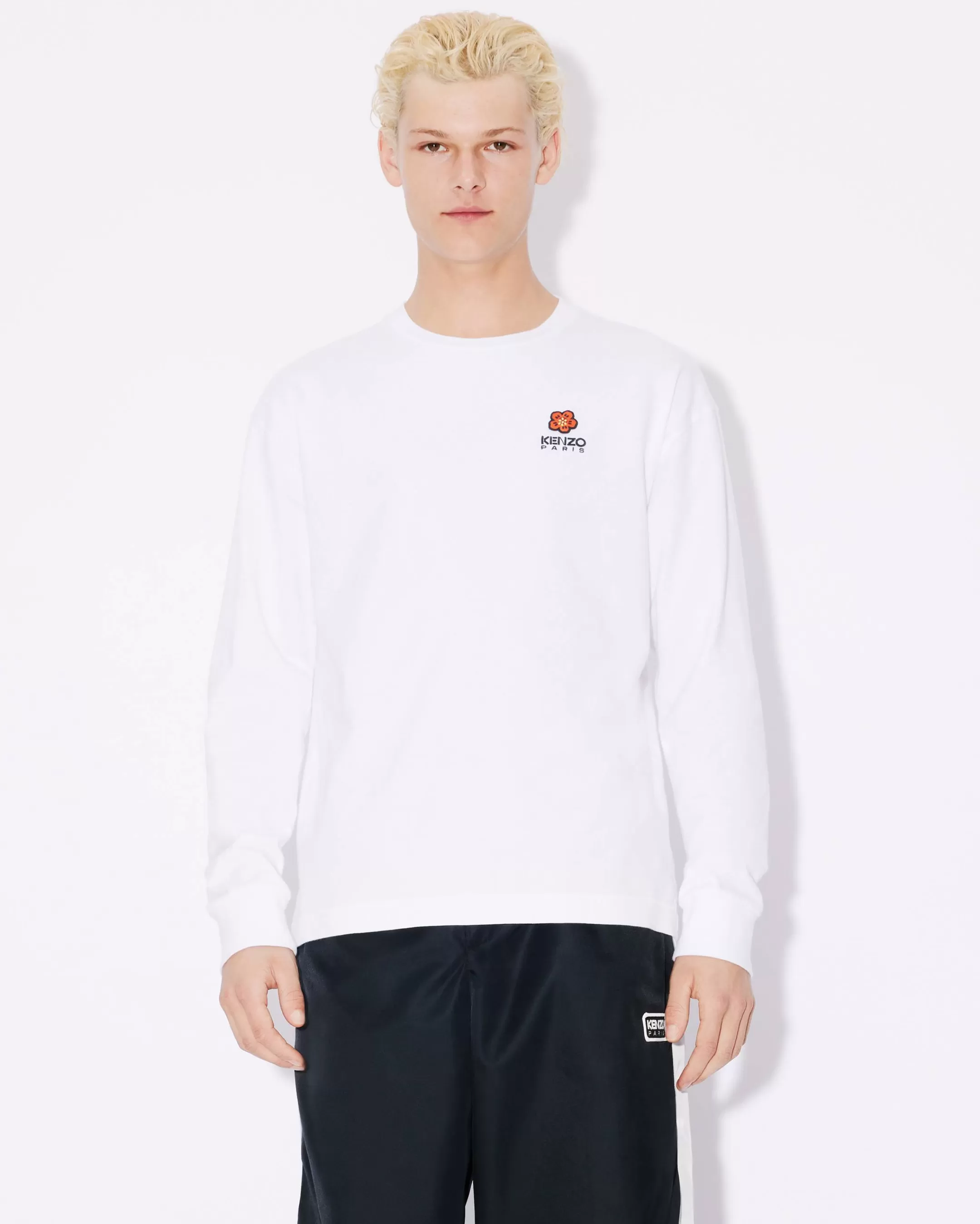 Discount Camiseta de manga larga con escudo 'Boke Flower' bordado Hombre Camisetas y Polos | Boke Flower
