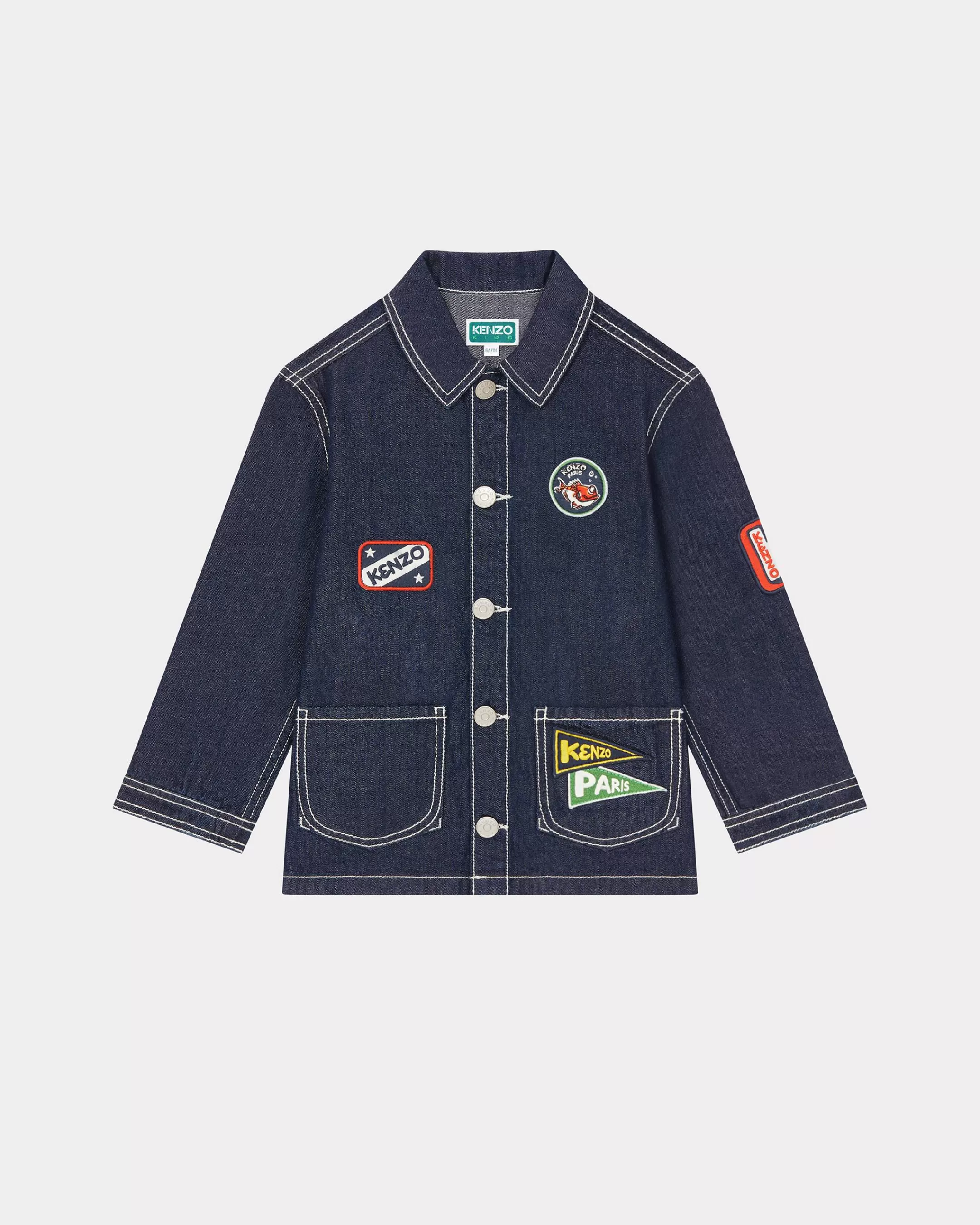 Online Chaqueta de denim con insignias bordadas 'Sailor' Niños Niños (3-12 años)