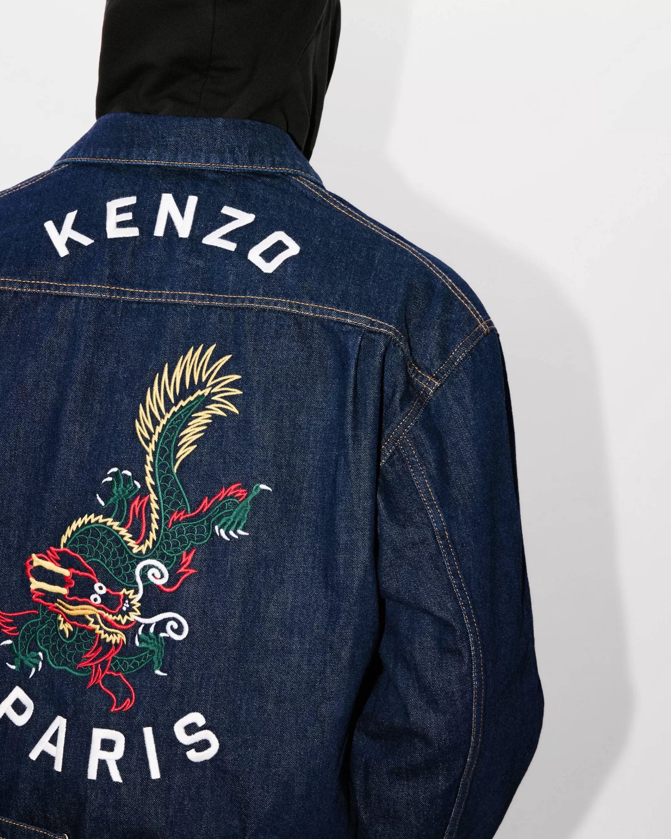 Flash Sale Chaqueta Trucker vaquera con bordado 'Year of the Dragon' Mujer/Hombre Denim | Chaquetas y Abrigos