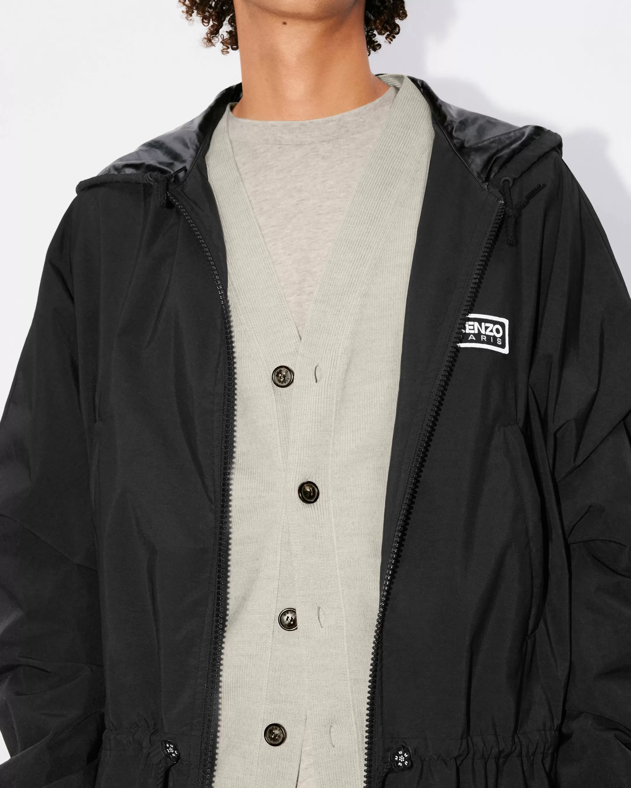 Best Sale Cortavientos largo 'Bicolor Paris' Hombre Chaquetas y Abrigos