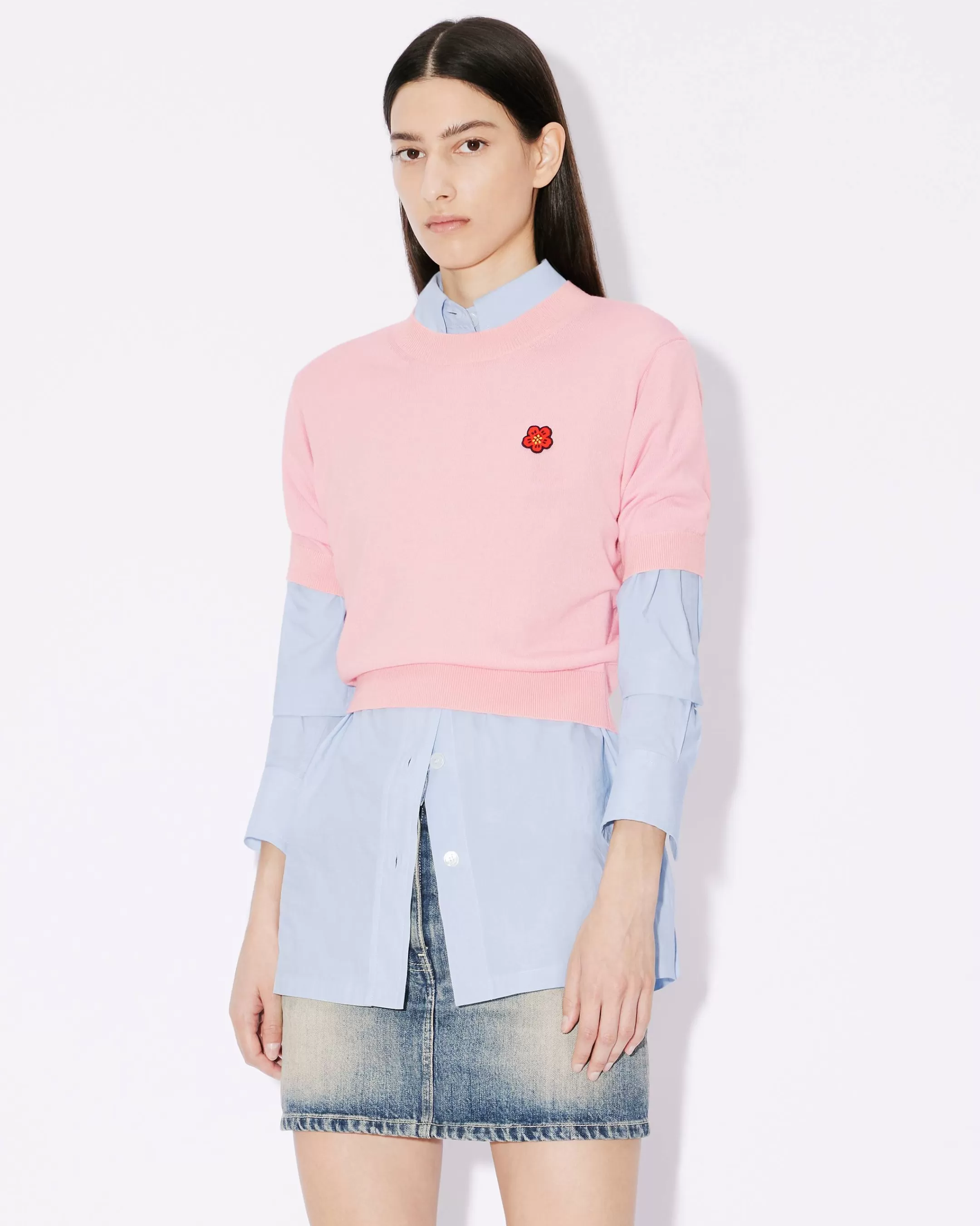 Sale Jersey de manga corta con parche 'Boke Flower' bordado Mujer Jerséis | Boke Flower
