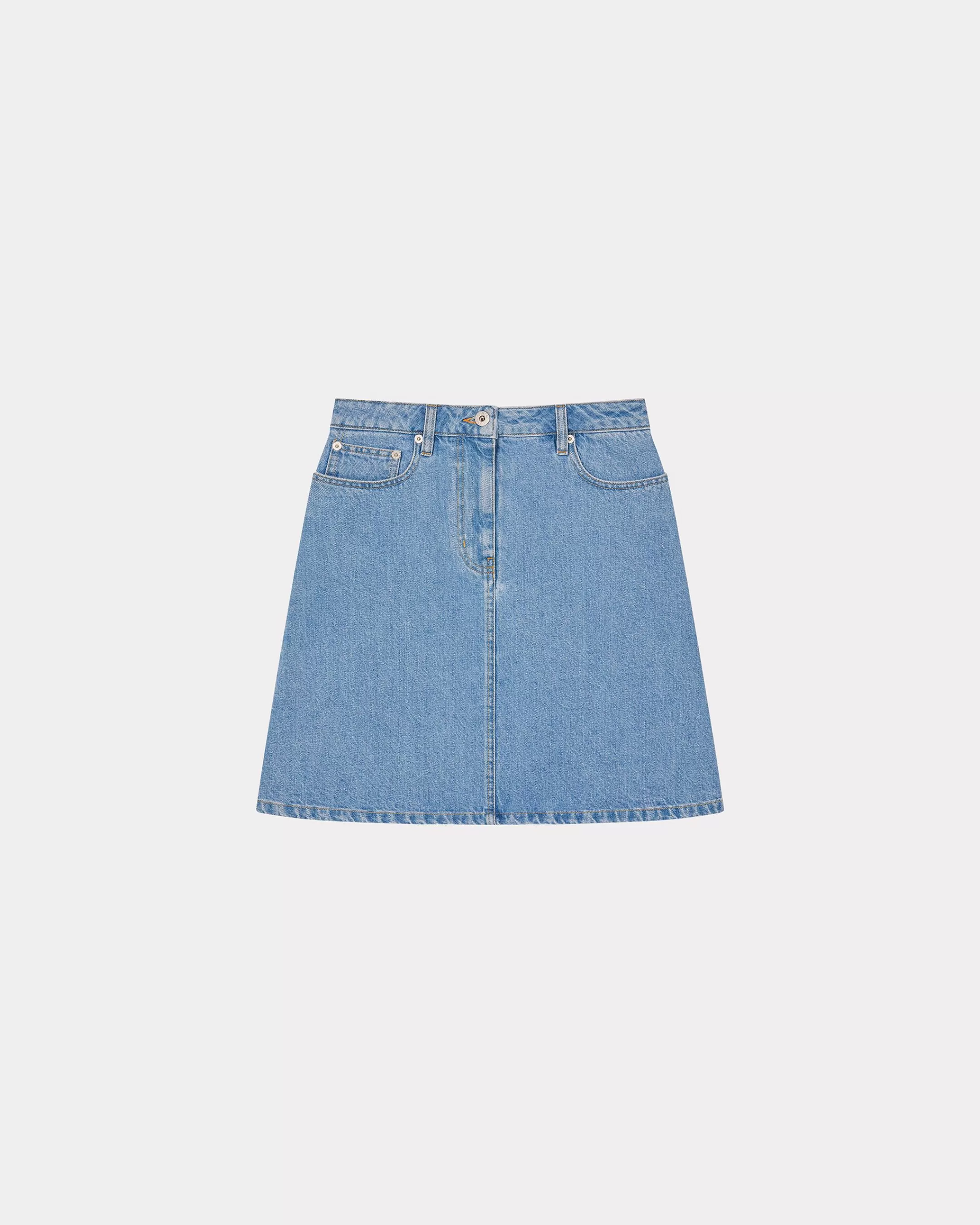 Fashion Minifalda de tejido denim japonés con bordado 'Year of the Dragon' Mujer Denim | Vestidos y Faldas