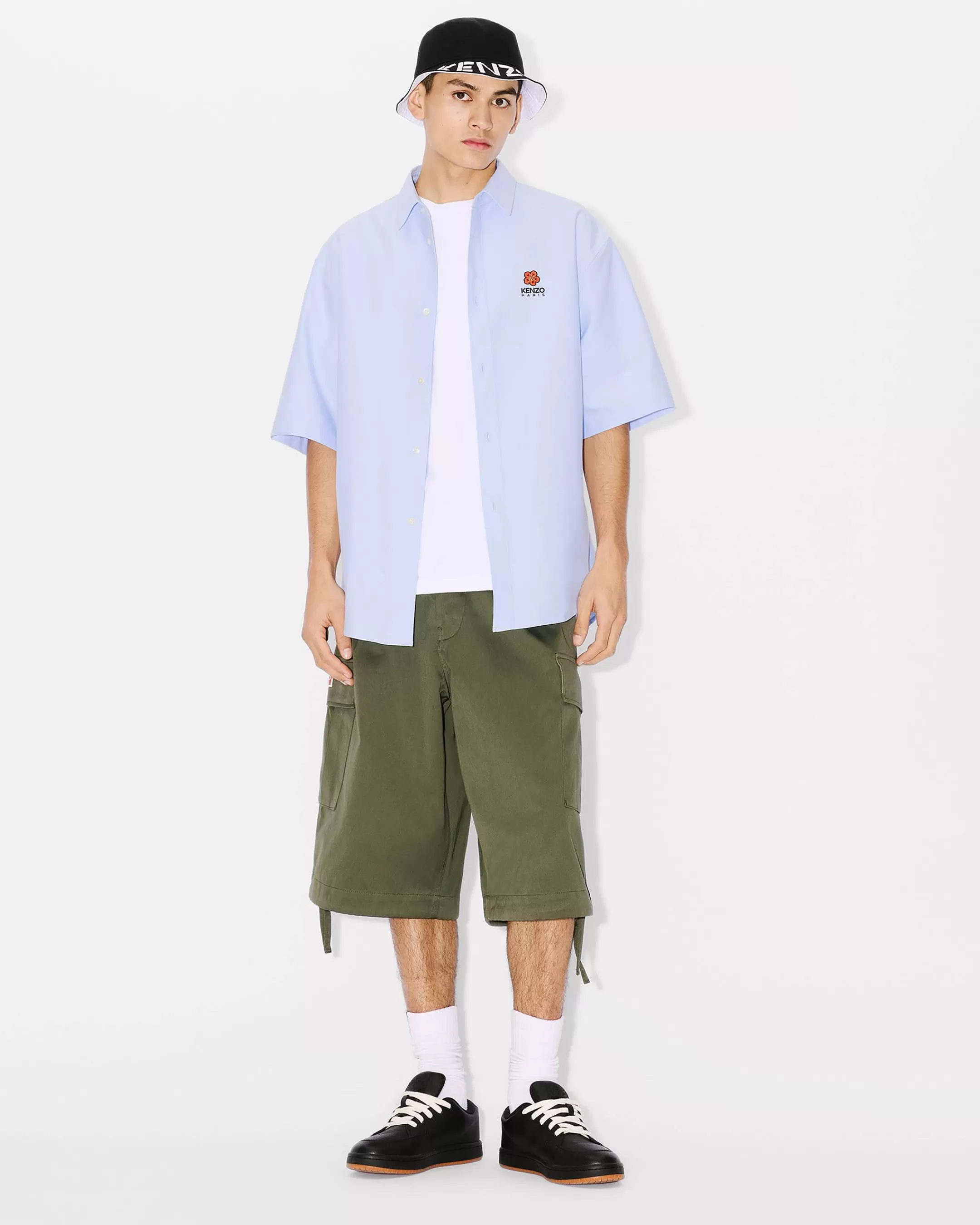 Cheap Pantalón corto tipo cargo de estilo militar Hombre Tailoring | Pantalones