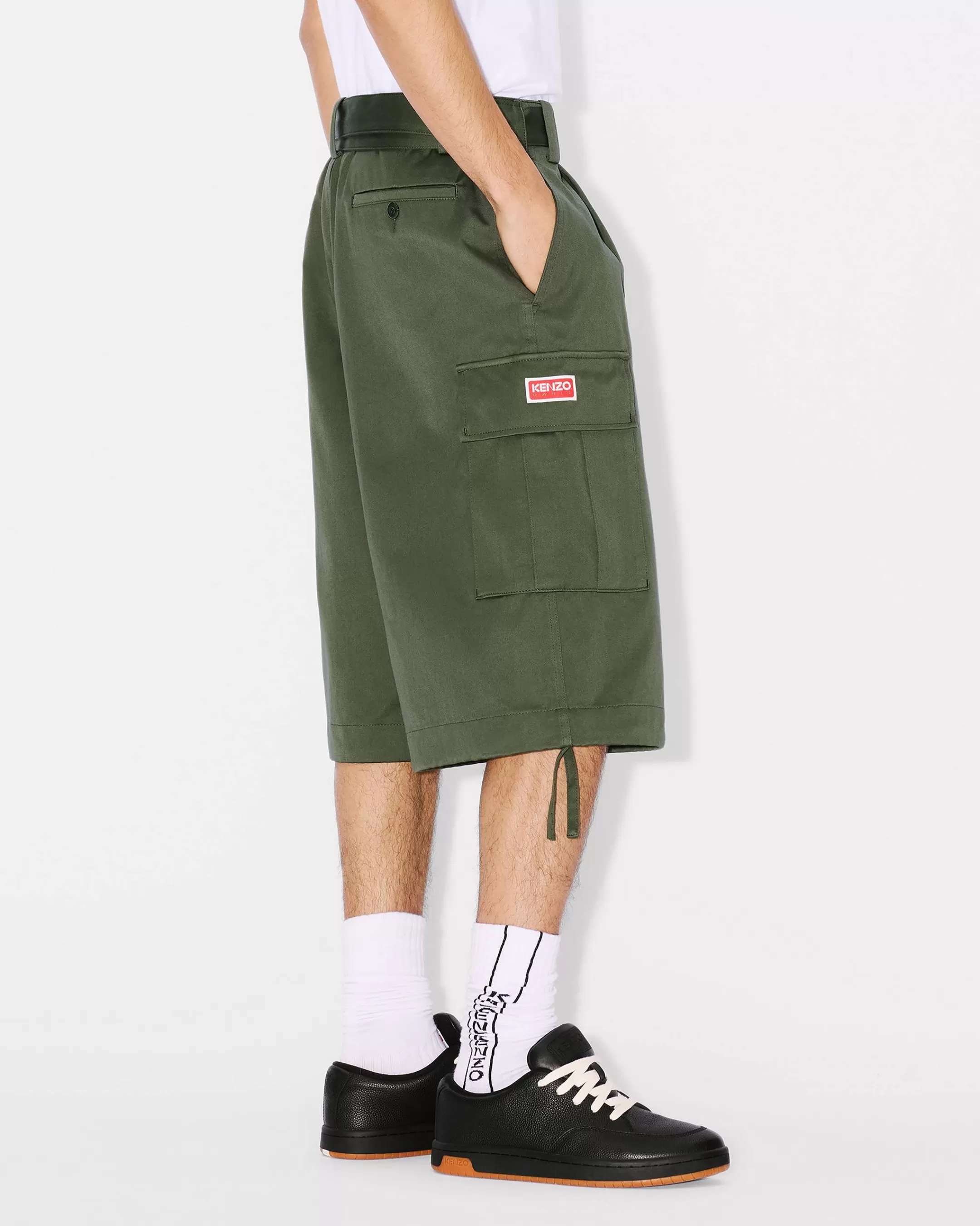 Cheap Pantalón corto tipo cargo de estilo militar Hombre Tailoring | Pantalones