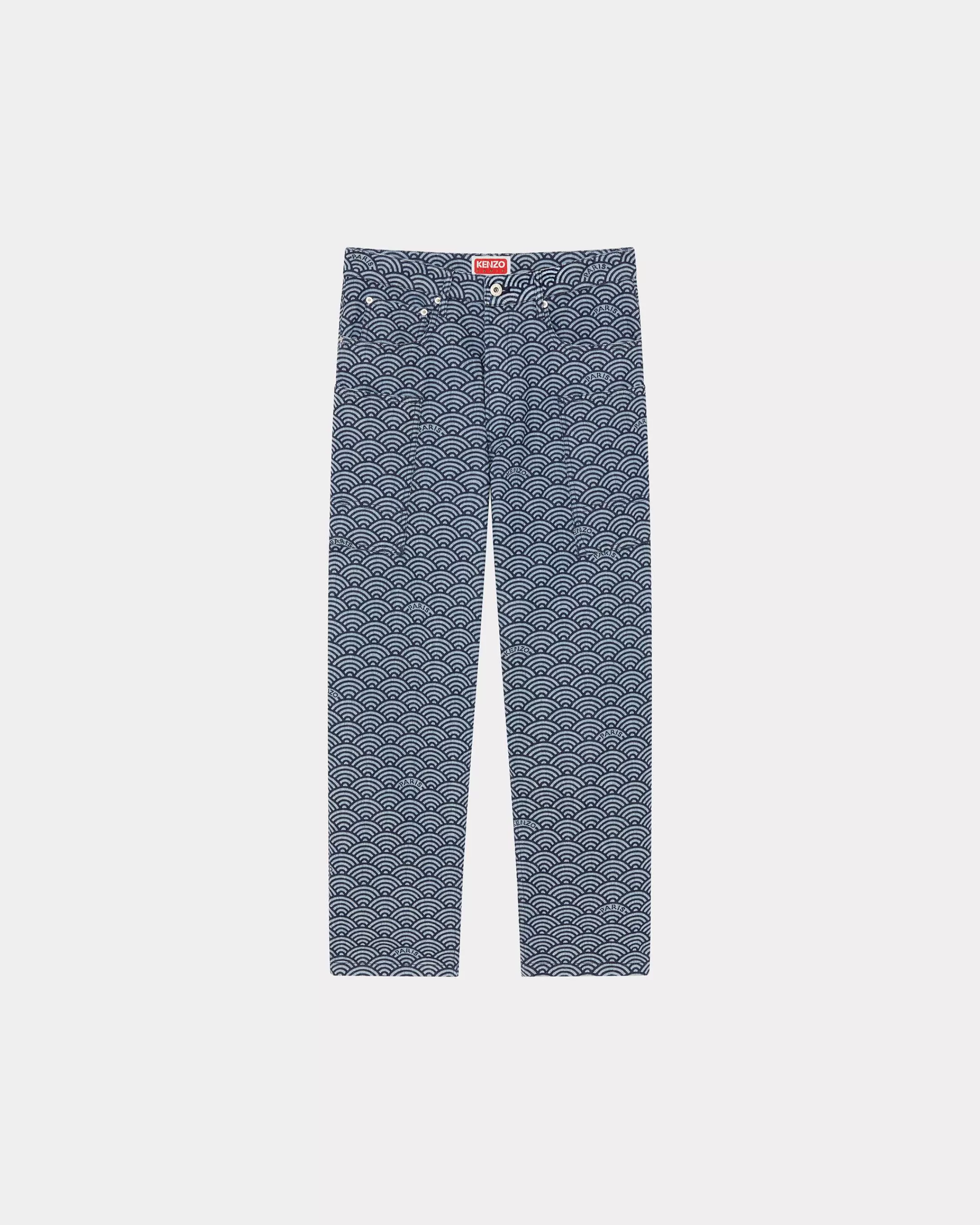 Sale Pantalón vaquero cargo Monkey ' Seigaiha' Hombre Denim | Novedades