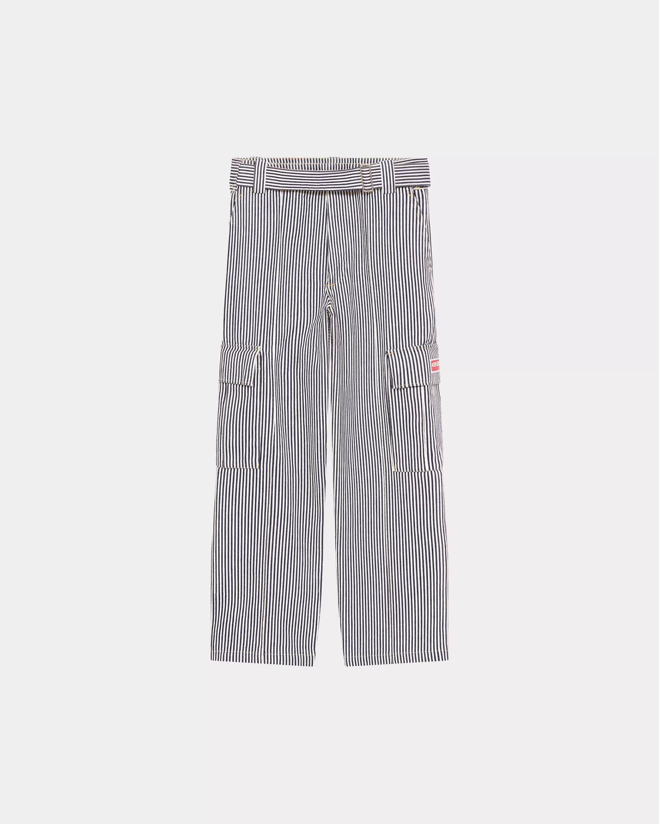 Sale Pantalón vaquero unisex recto de rayas Mujer/Hombre Denim | Pantalones y Shorts