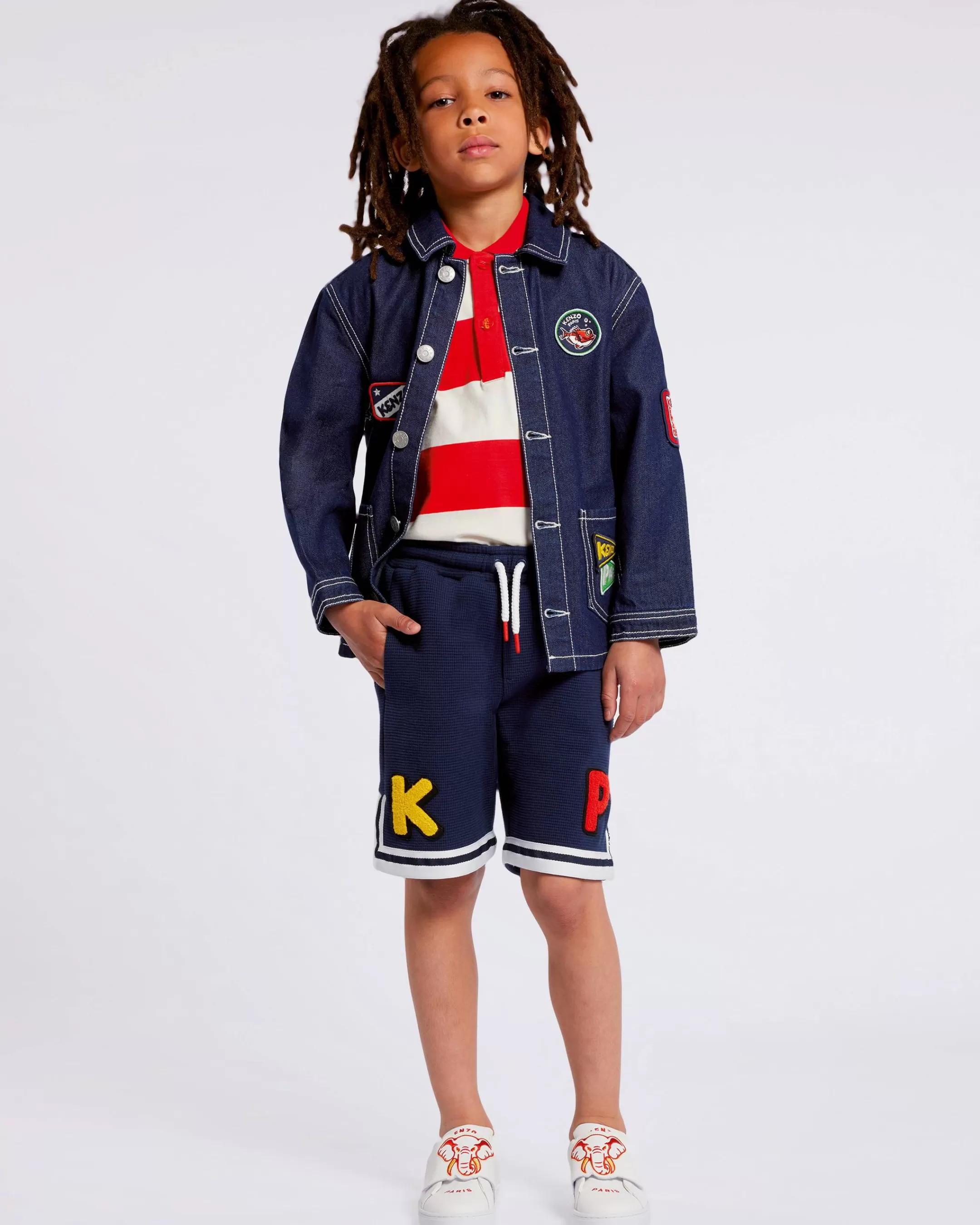 Store Polo de rayas con estampado en la espalda 'Sailor' Niños Niños (3-12 años)
