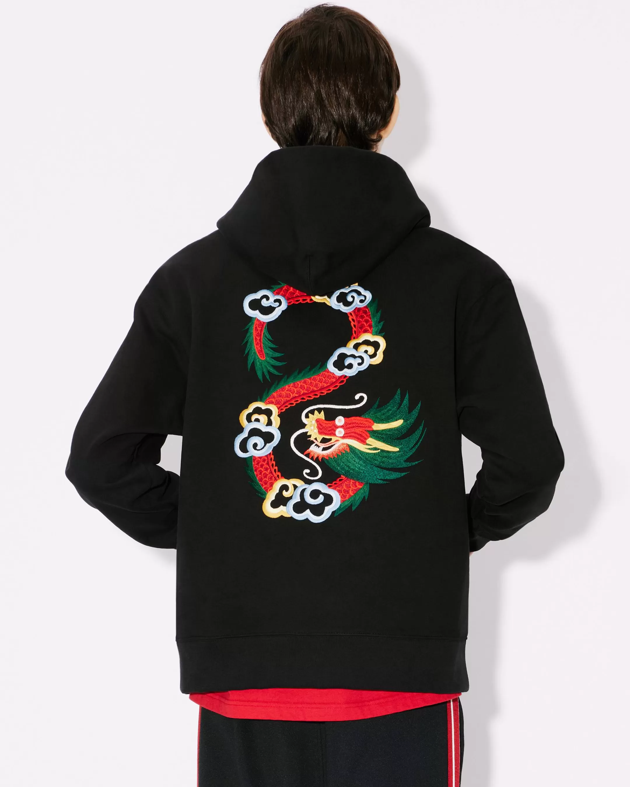 Best Sale Sudadera clásica bordada ''Year of the Dragon' con capucha Hombre Sudaderas y Hoodies