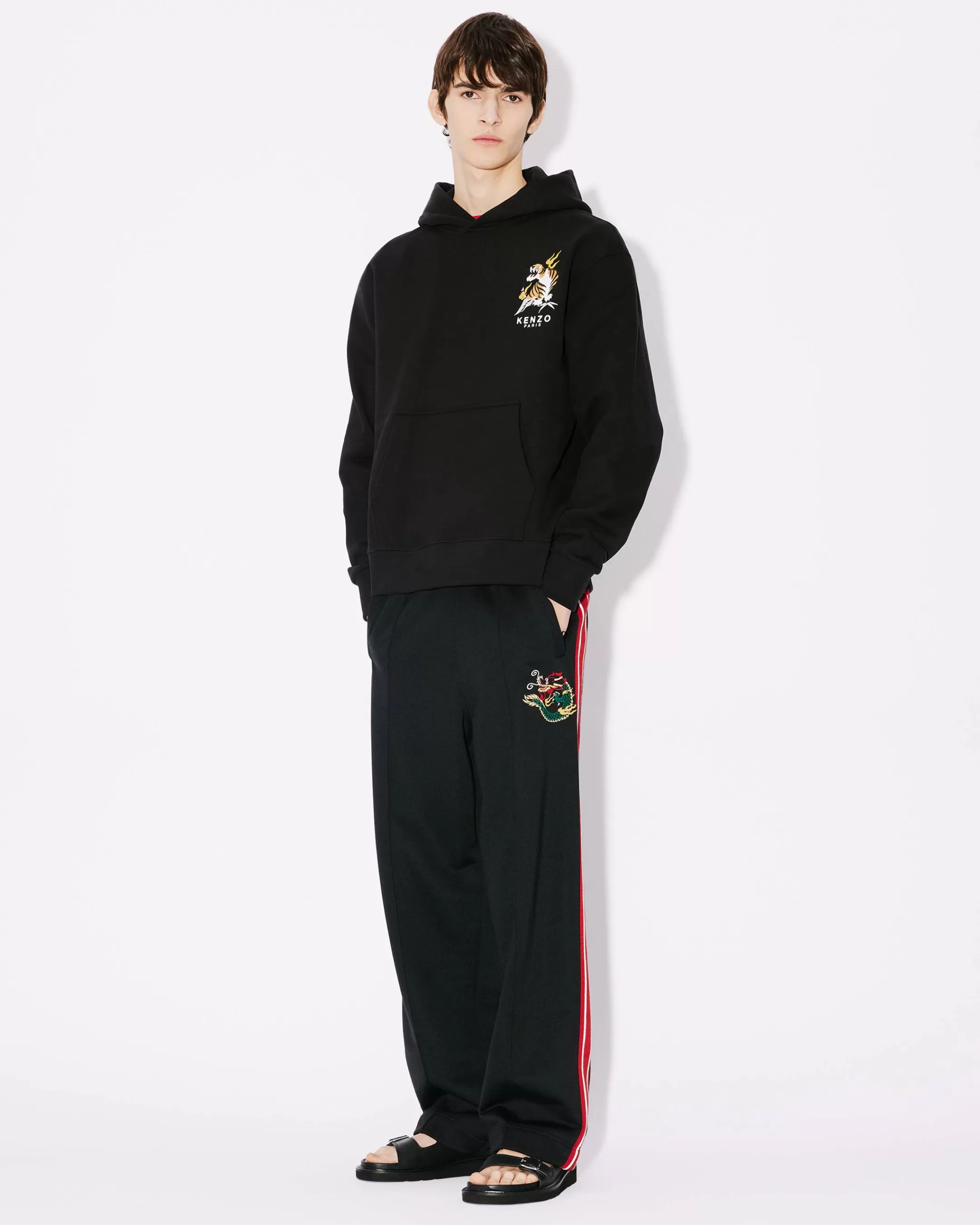 Best Sale Sudadera clásica bordada ''Year of the Dragon' con capucha Hombre Sudaderas y Hoodies
