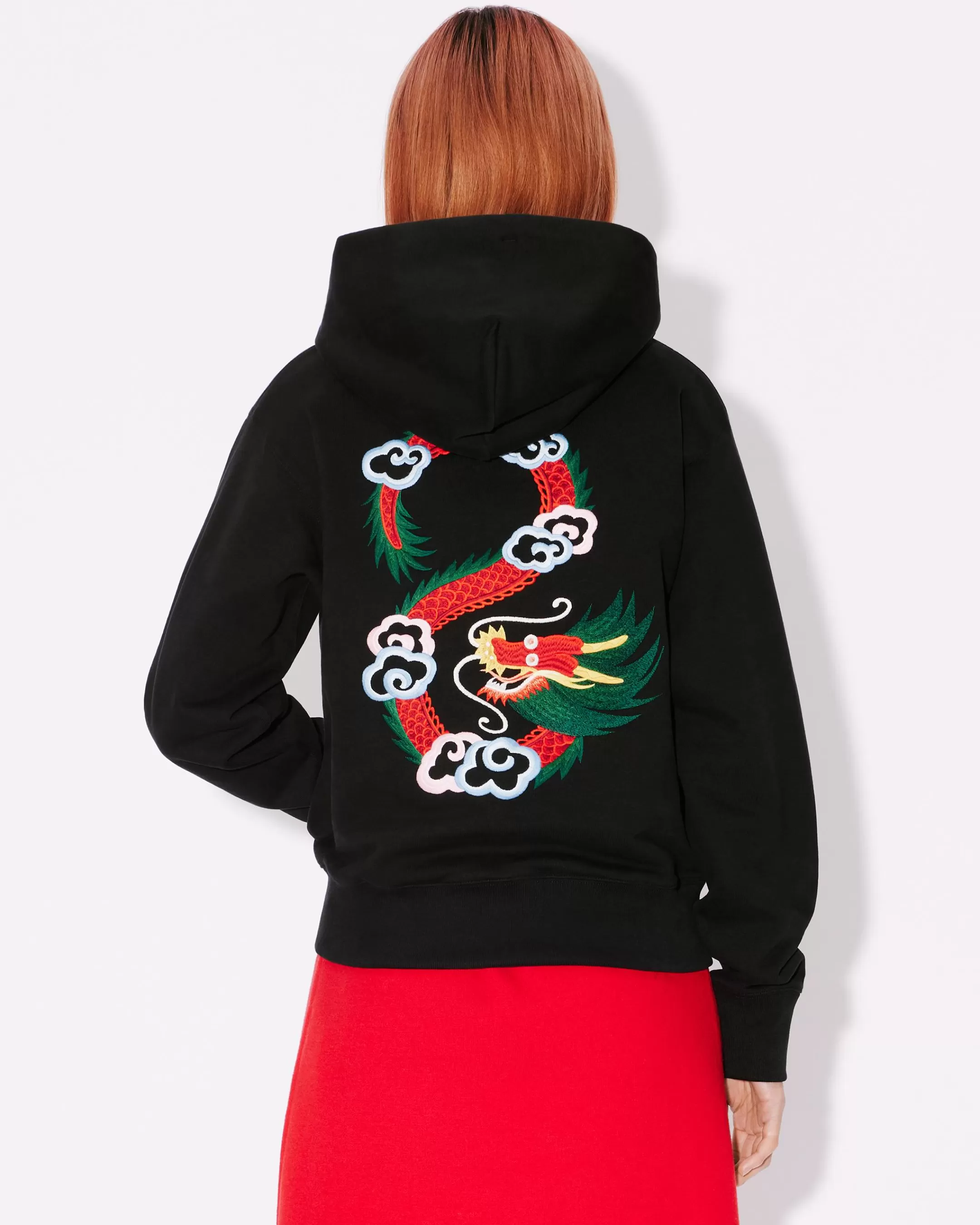 Sale Sudadera clásica con capucha bordada 'Year of the Dragon' Mujer Sudaderas y Hoodies | Regalos