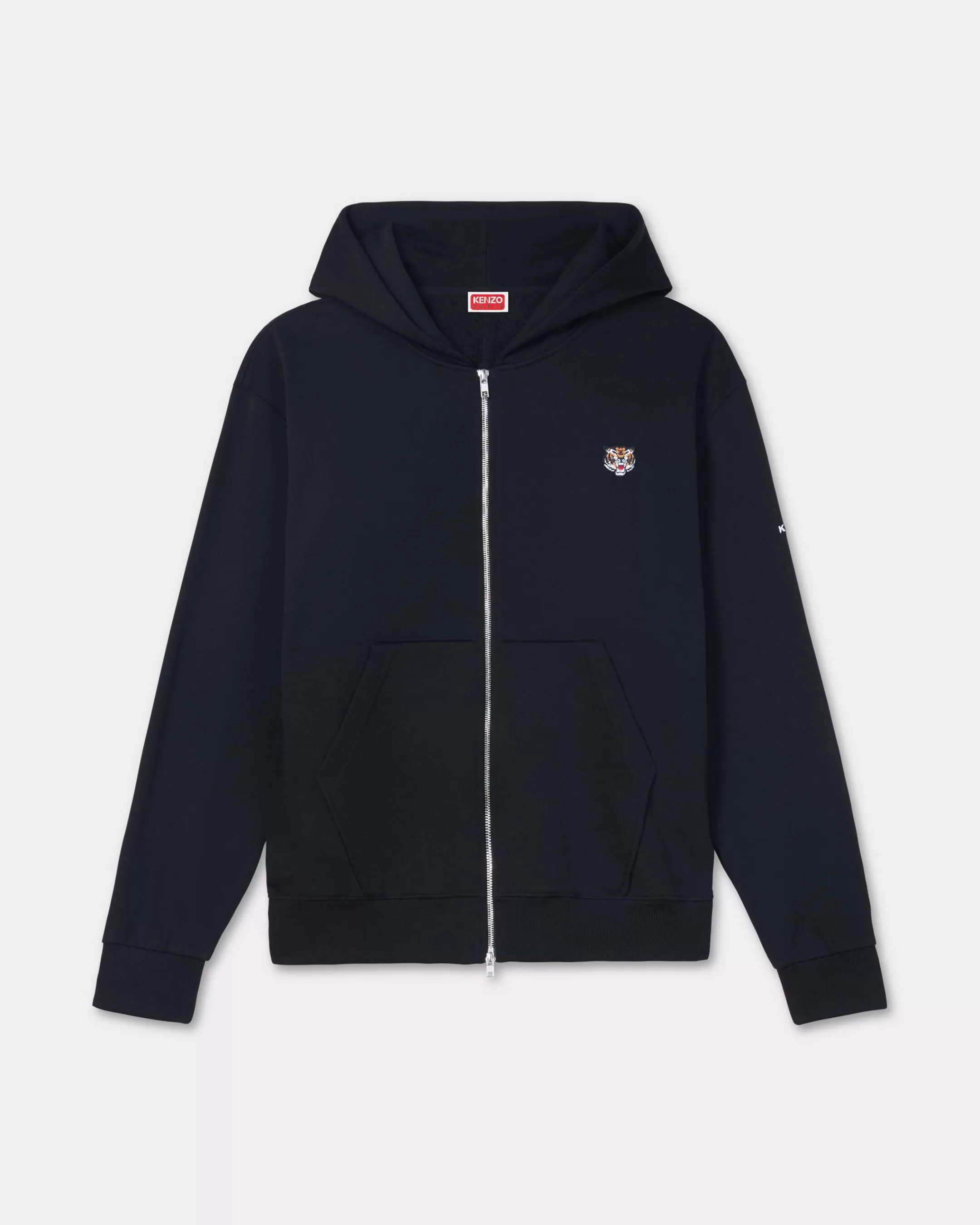 New Sudadera con cremallera bordada 'Lucky Tiger Crest' Mujer/Hombre Sudaderas y Hoodies | Lucky Tiger