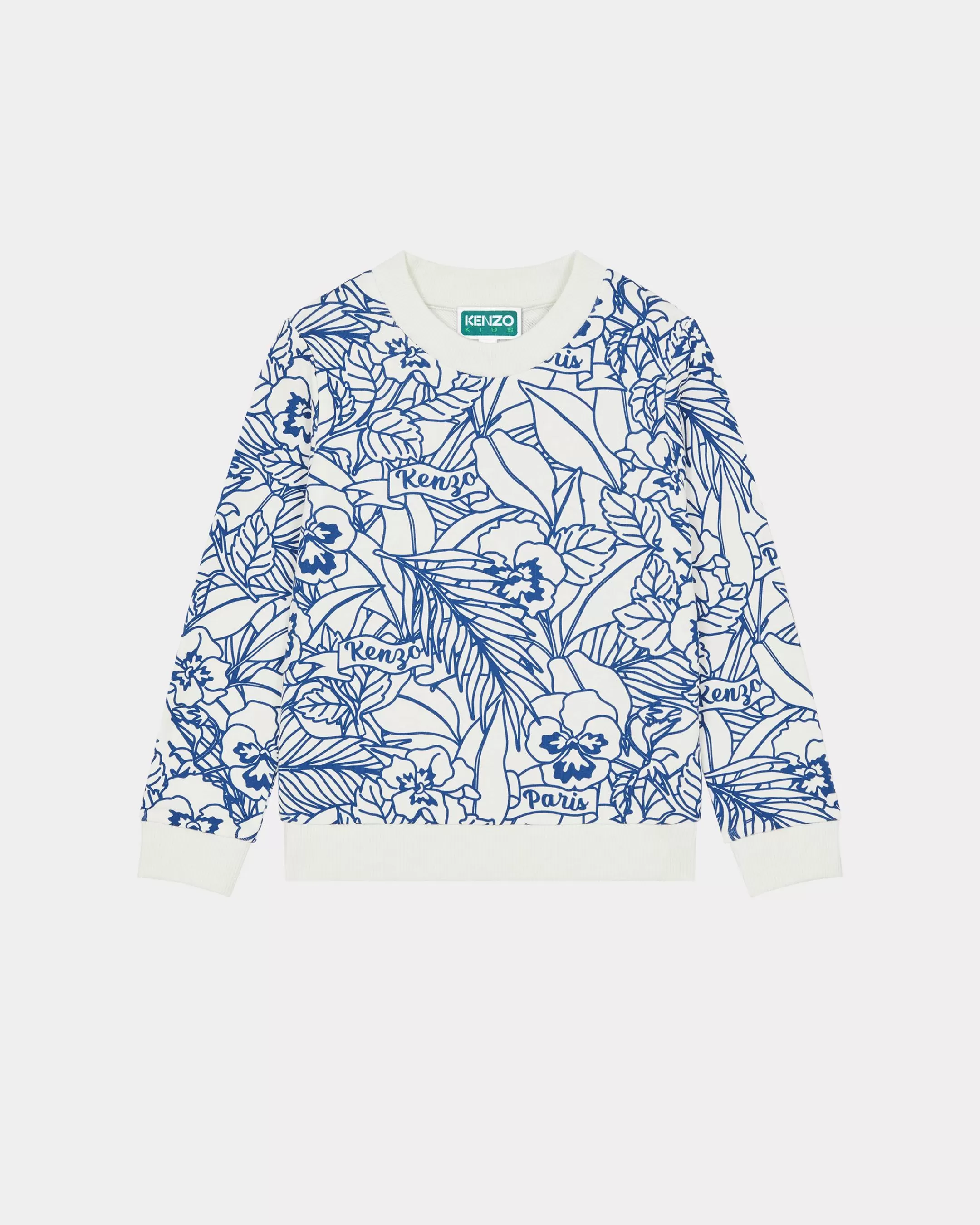 Online Sudadera de algodón estampada 'Flower' Niños Niños (3-12 años)