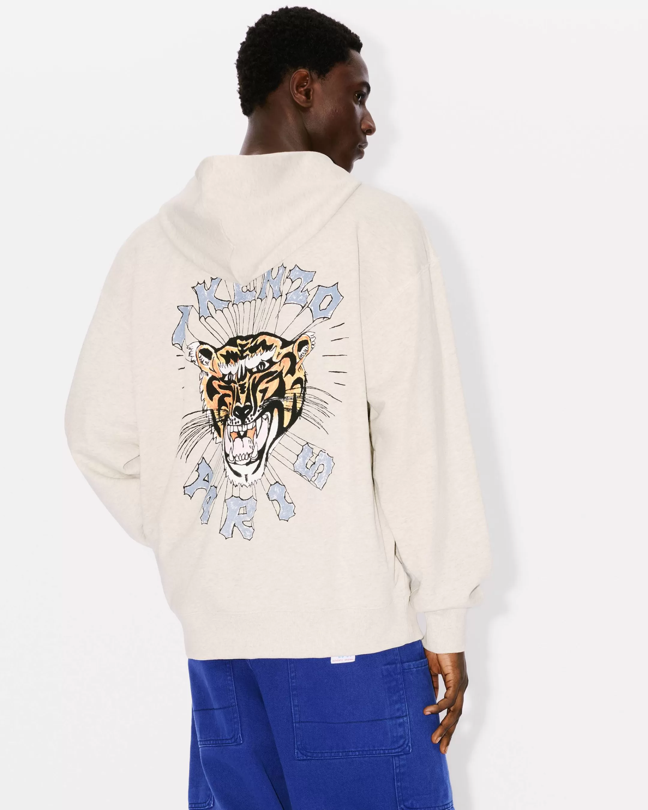 Flash Sale Sudadera oversize con capucha y bordado ' Drawn Varsity' Hombre Sudaderas y Hoodies