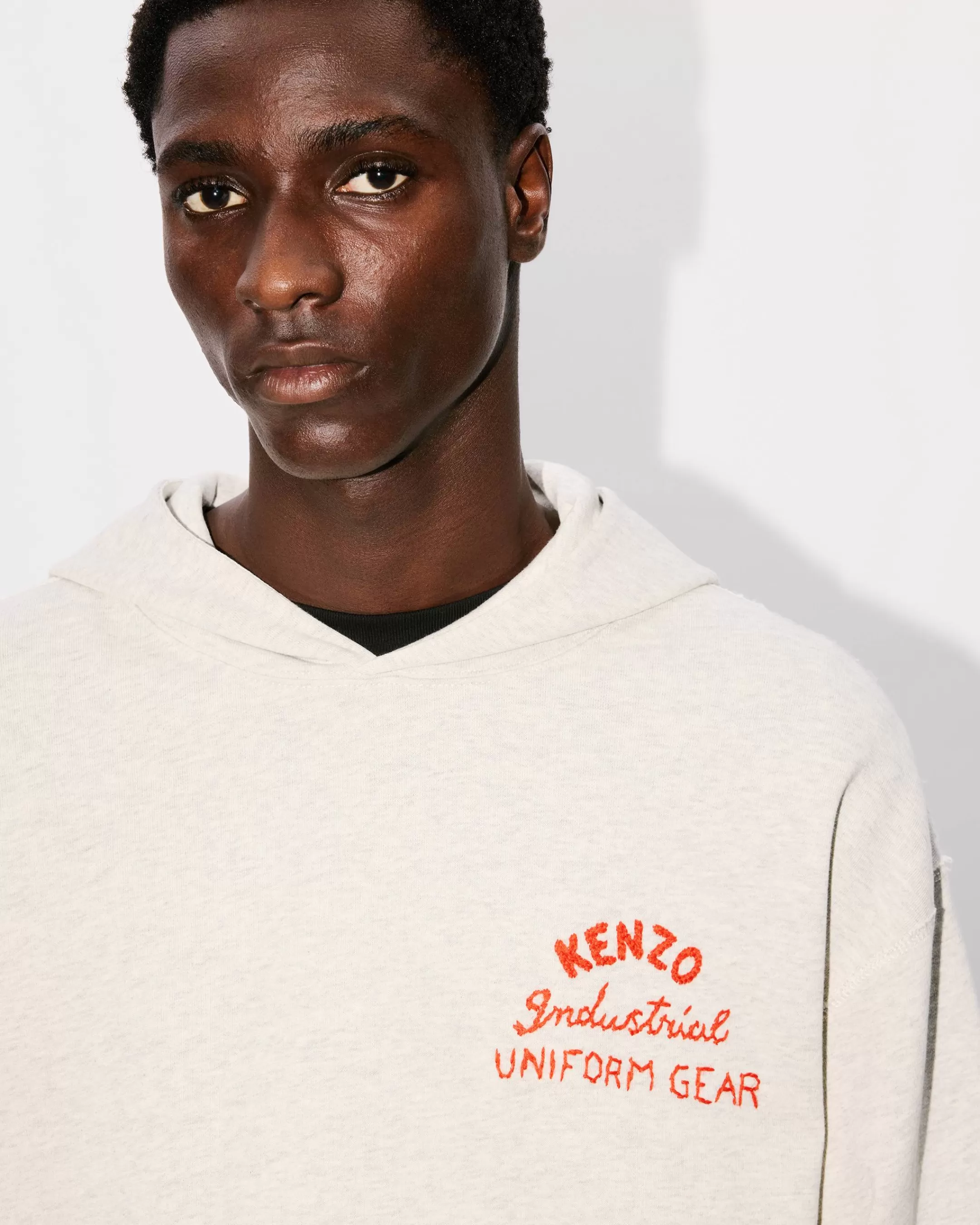 Flash Sale Sudadera oversize con capucha y bordado ' Drawn Varsity' Hombre Sudaderas y Hoodies