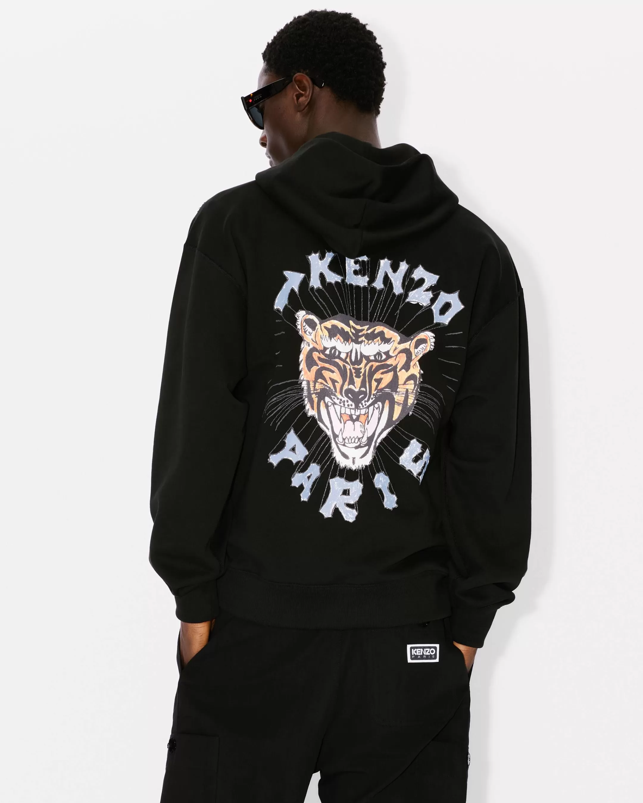 Best Sale Sudadera oversize con capucha y bordado ' Drawn Varsity' Hombre Sudaderas y Hoodies | Novedades