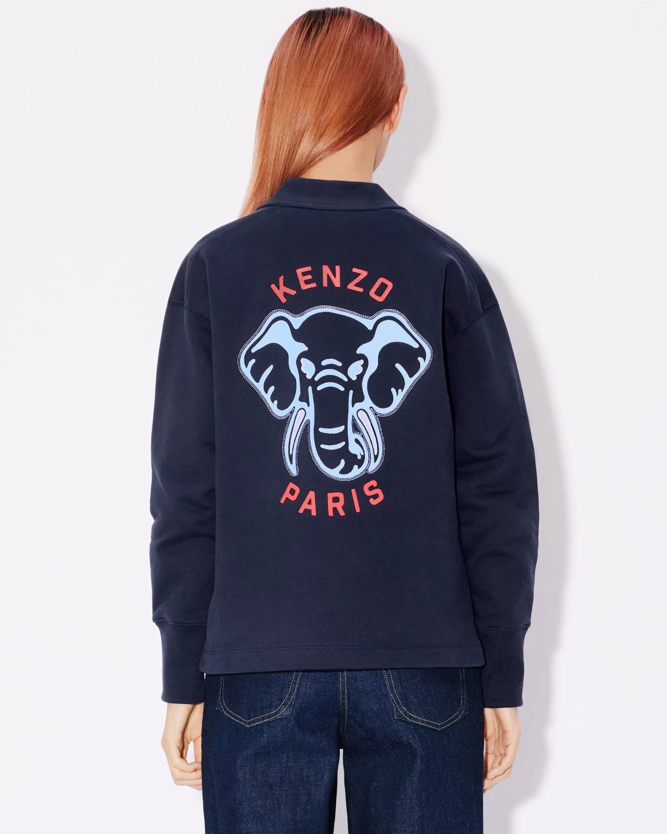 Best Sudadera tipo rebeca bordada ' Éléphant' Mujer Sudaderas y Hoodies