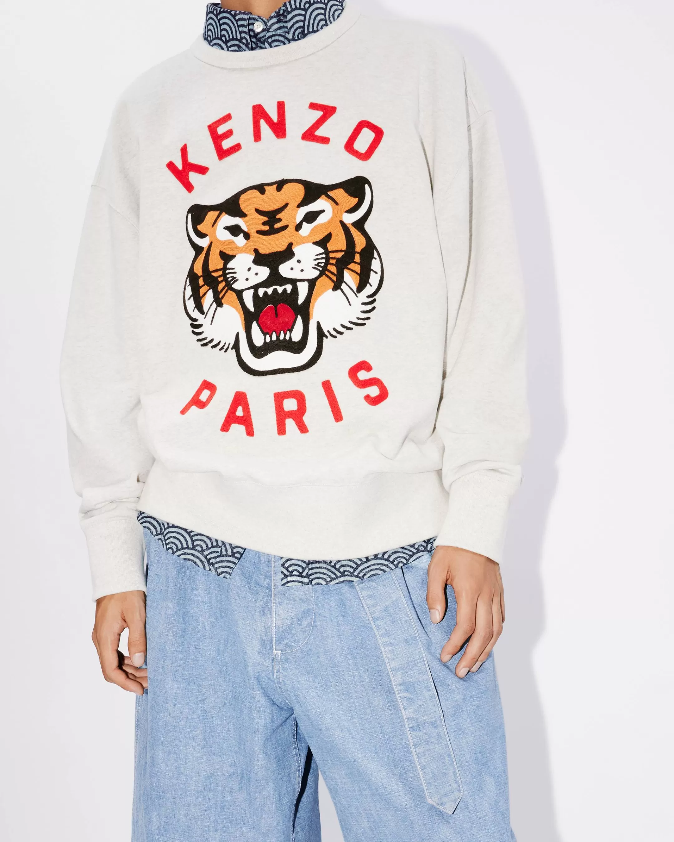 Discount Sudadera unisex oversize bordada ' Lucky Tiger' Mujer/Hombre Sudaderas y Hoodies | Novedades