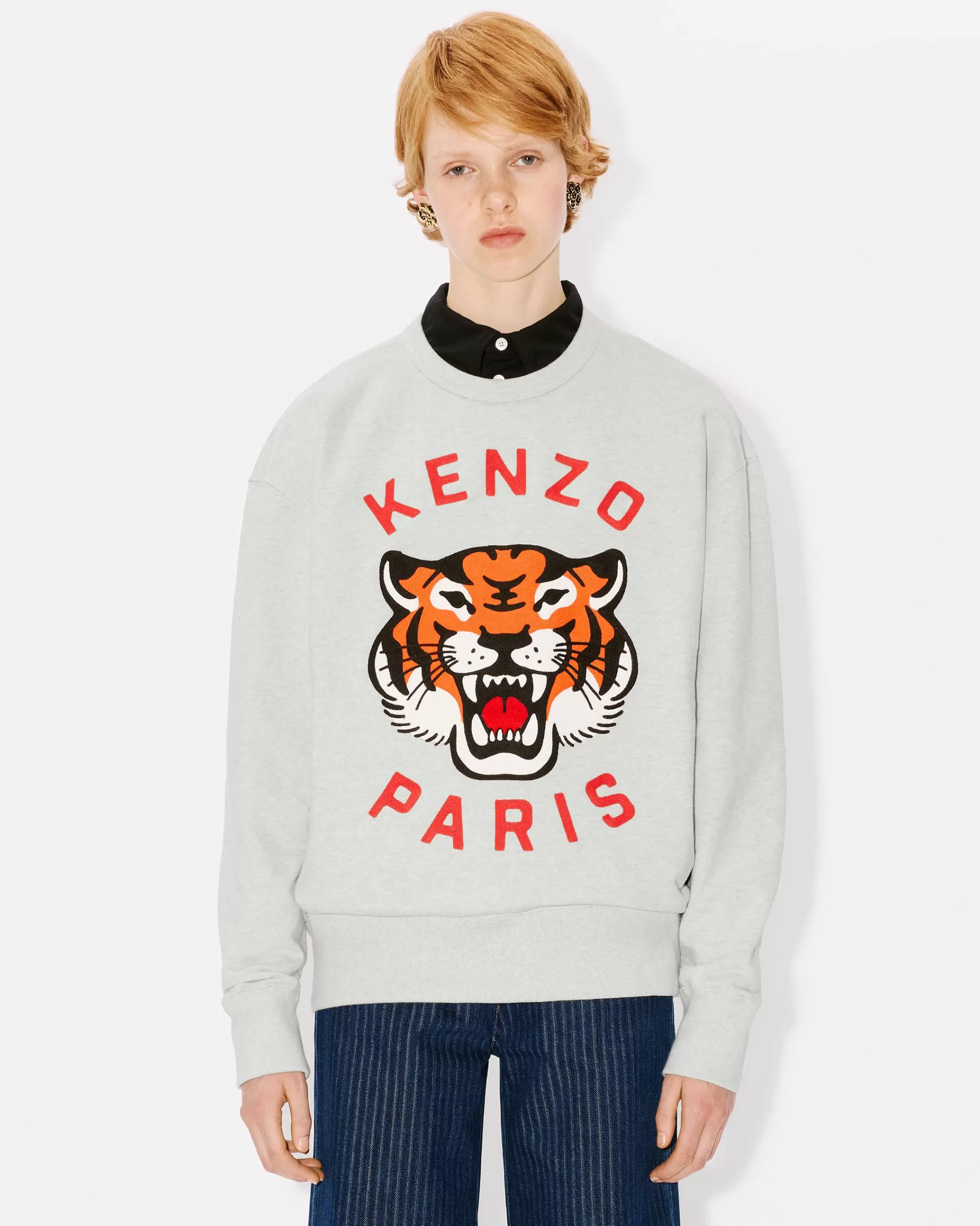 Discount Sudadera unisex oversize bordada ' Lucky Tiger' Mujer/Hombre Sudaderas y Hoodies | Novedades