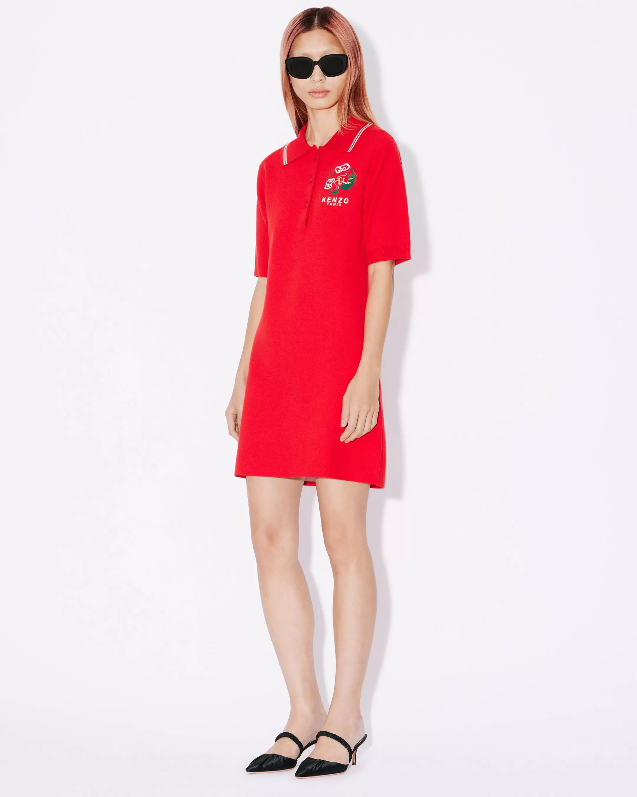 Clearance Vestido tipo polo bordado ‘Year of the Dragon’ Mujer Vestidos y Faldas
